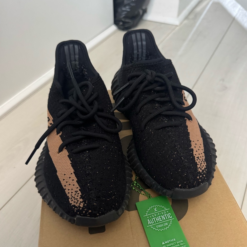 Black and Tan Yeezy sneakers size 5